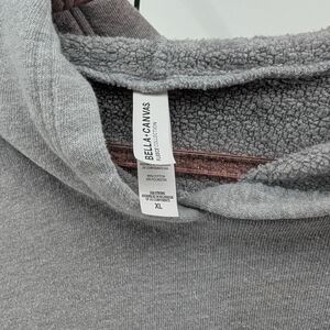 Bella+Canvas Gray Sherpa-Lined Hoodie
